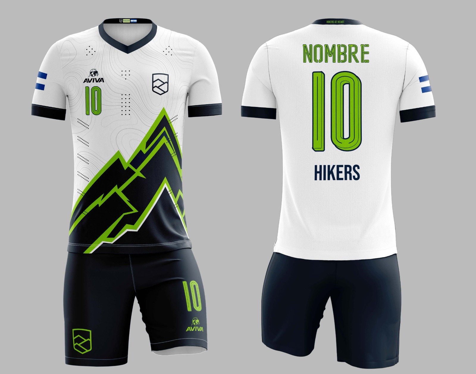 Uniforme Oficial de Fútbol y Volleybal Blanco