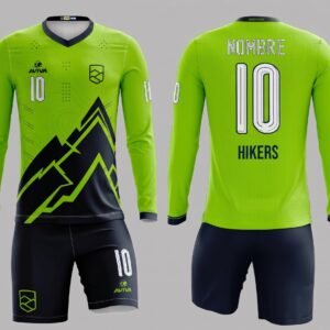 Uniforme Oficial de Fútbol Verde manga larga